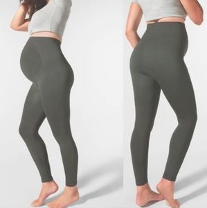 Blanqi Everyday Maternity Pregnancy Belly Support Green Size L Leggings